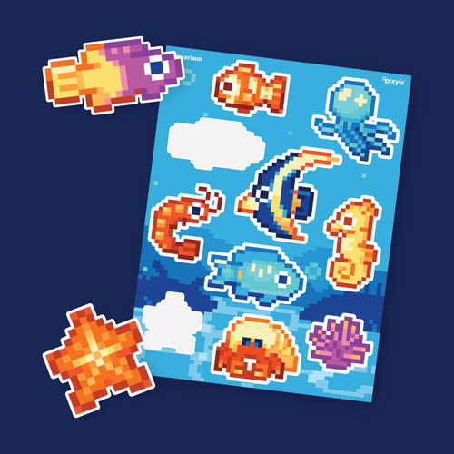 Aquarium Sticker Sheet
