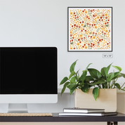 Ditsy Bird Print Canvas