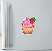 Strawberry Vanilla Cupcake Magnet