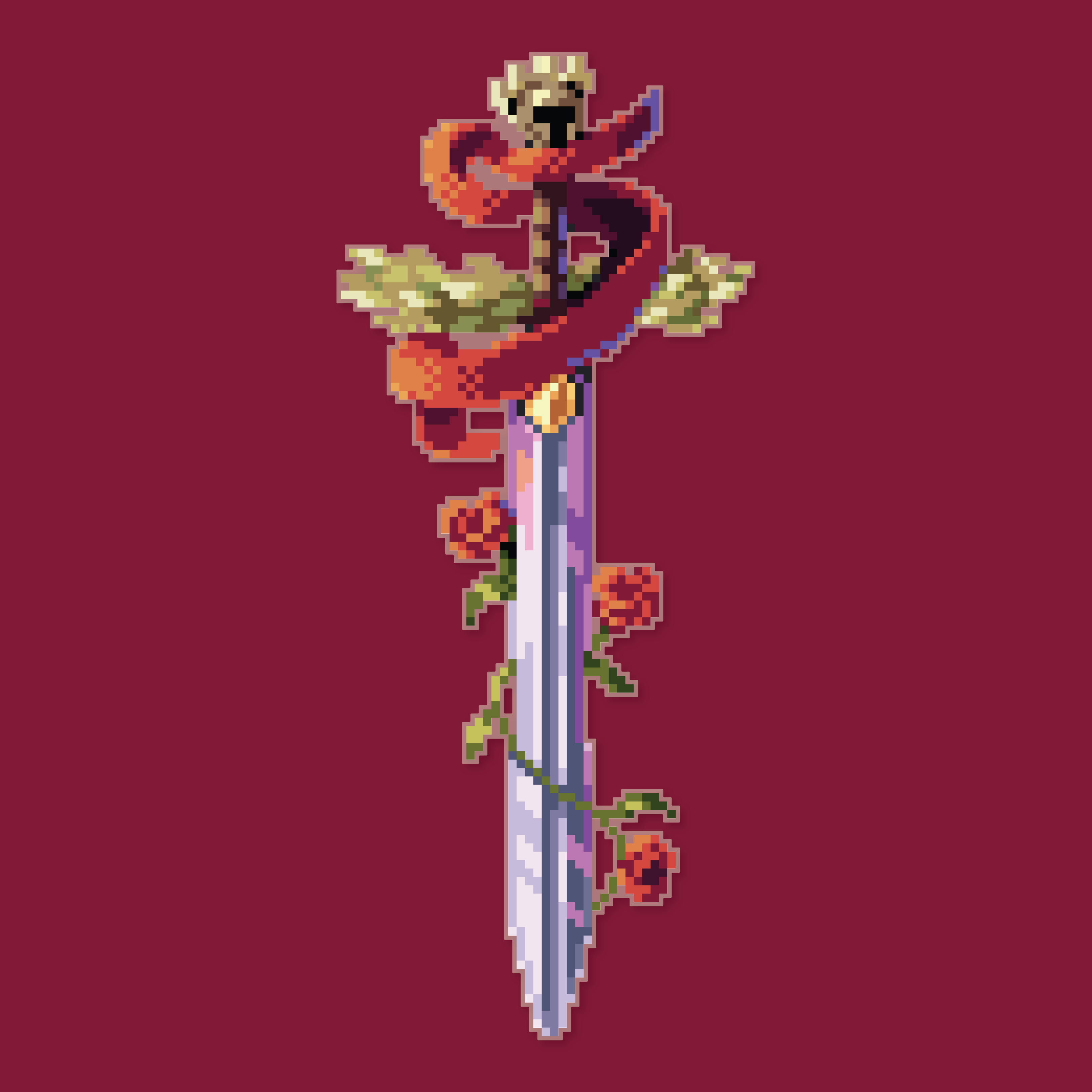 Knight Sword Acrylic Wall Art