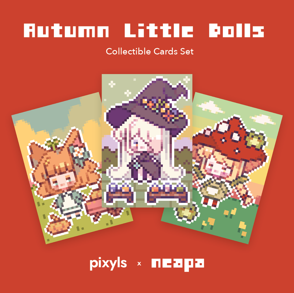 Pixyls Little Dolls Collectible Cards Bundle
