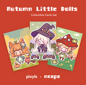Pixyls Little Dolls Collectible Cards Bundle