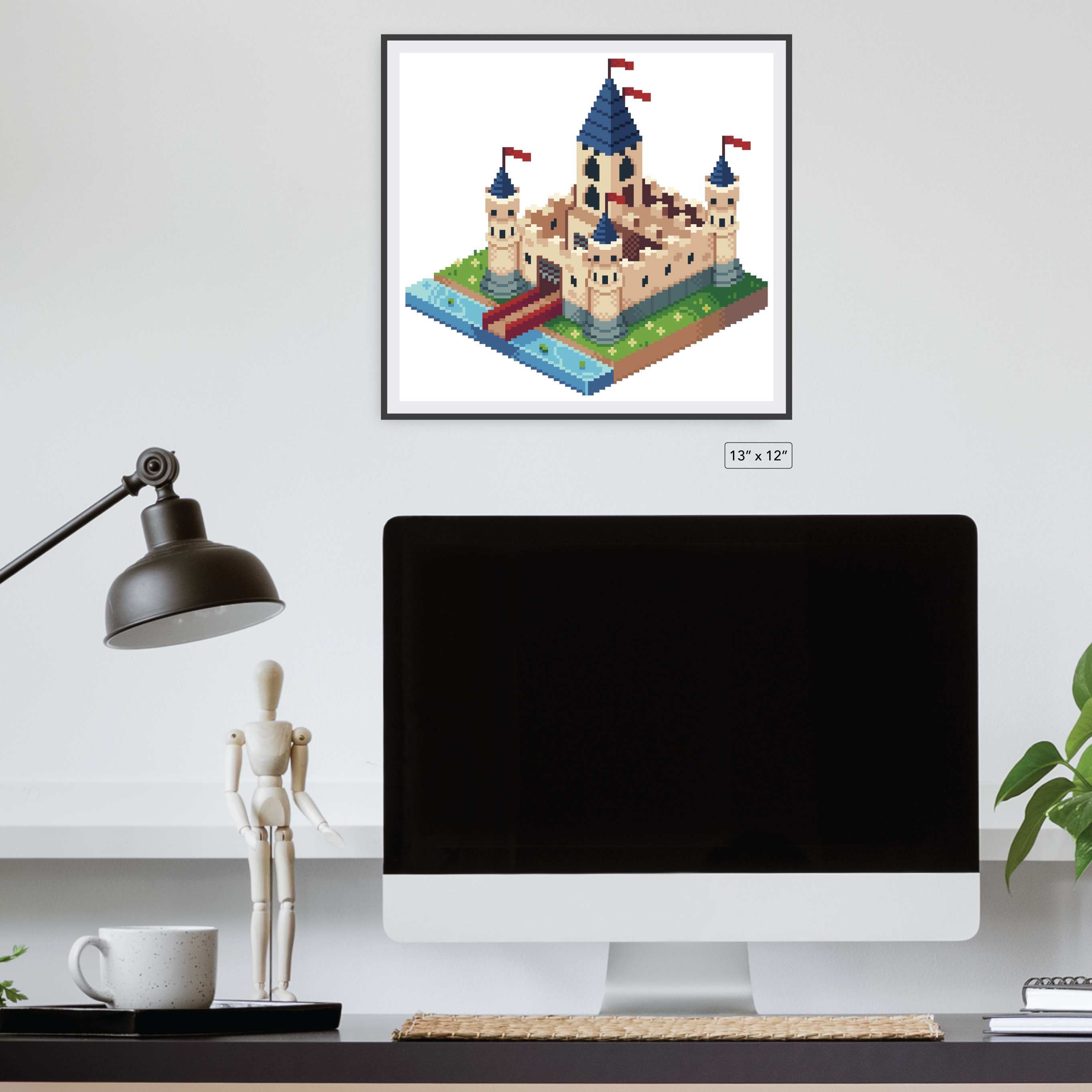 Isometric Castle Canvas