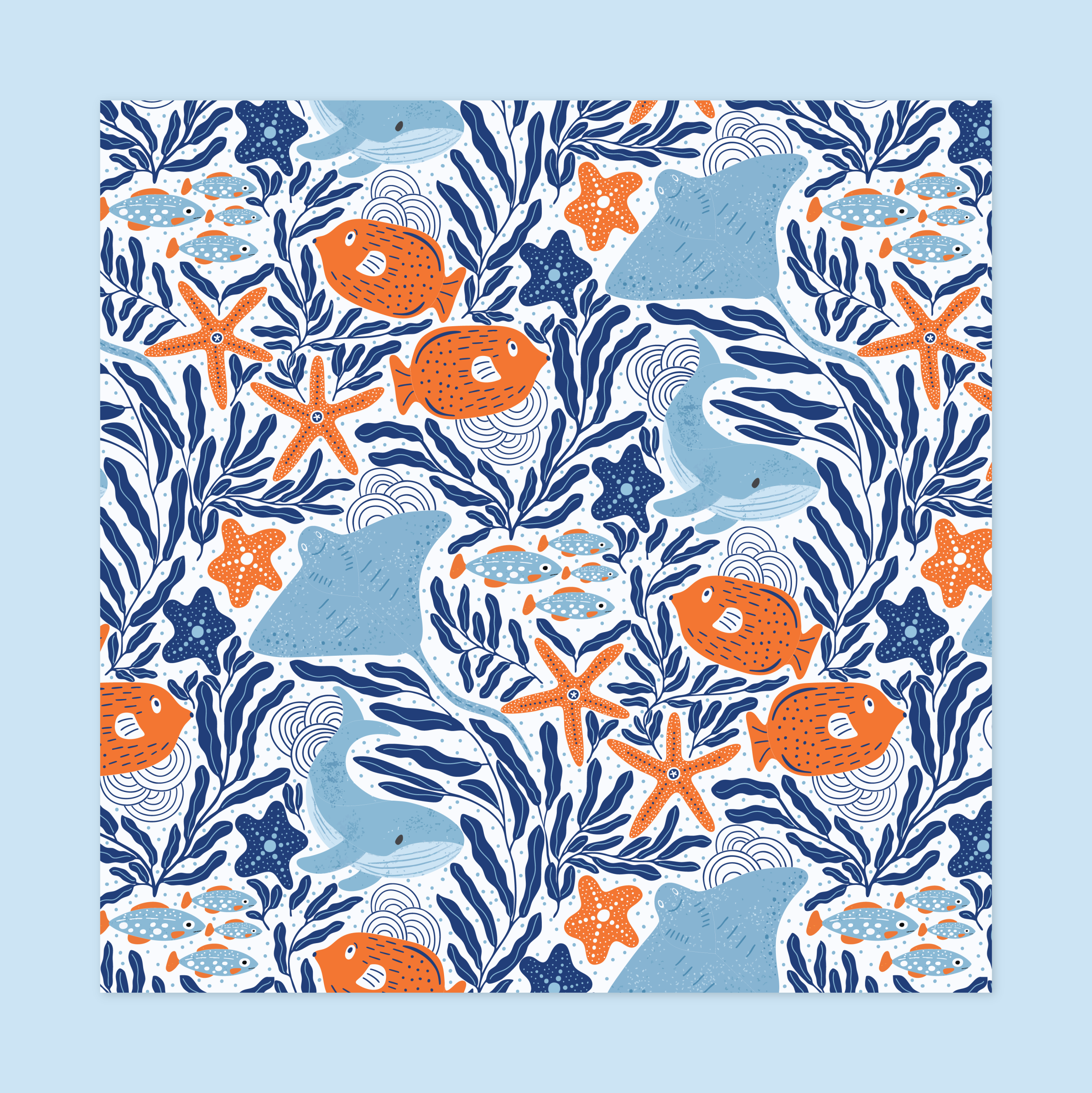 Ocean Creatures Canvas