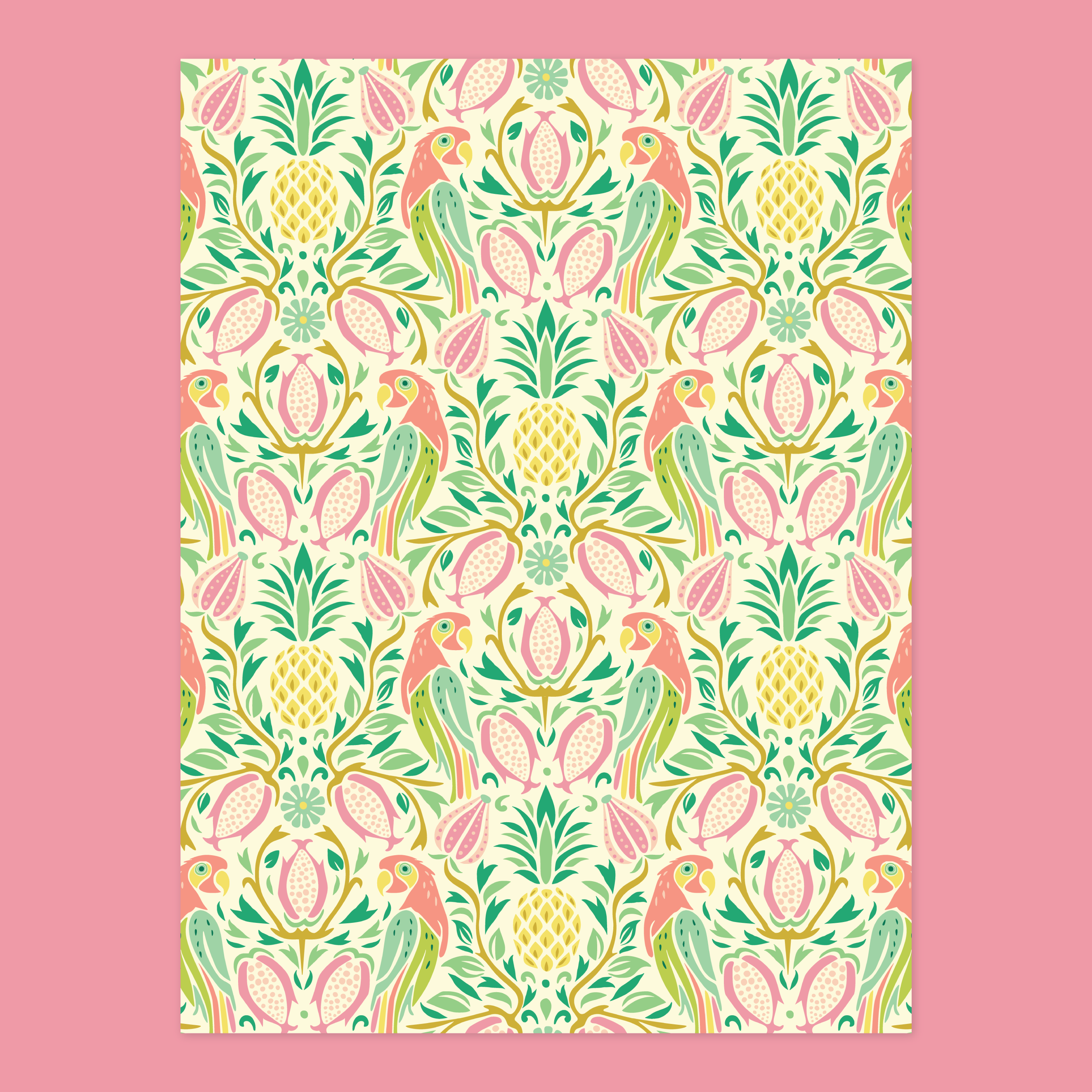 Exotic Parrot Garden Canvas