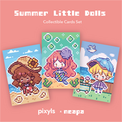 Pixyls Little Dolls Collectible Cards Bundle
