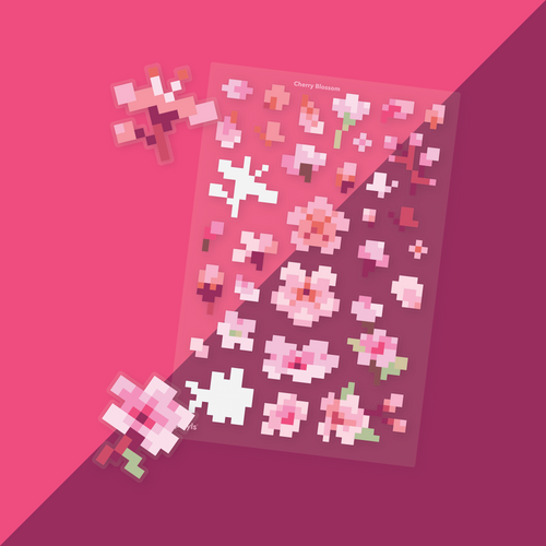 Cherry Blossom Sticker Sheet