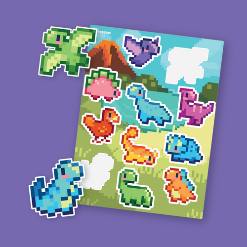 Dinosaurs Sticker Sheet