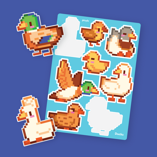 Ducks Sticker Sheet