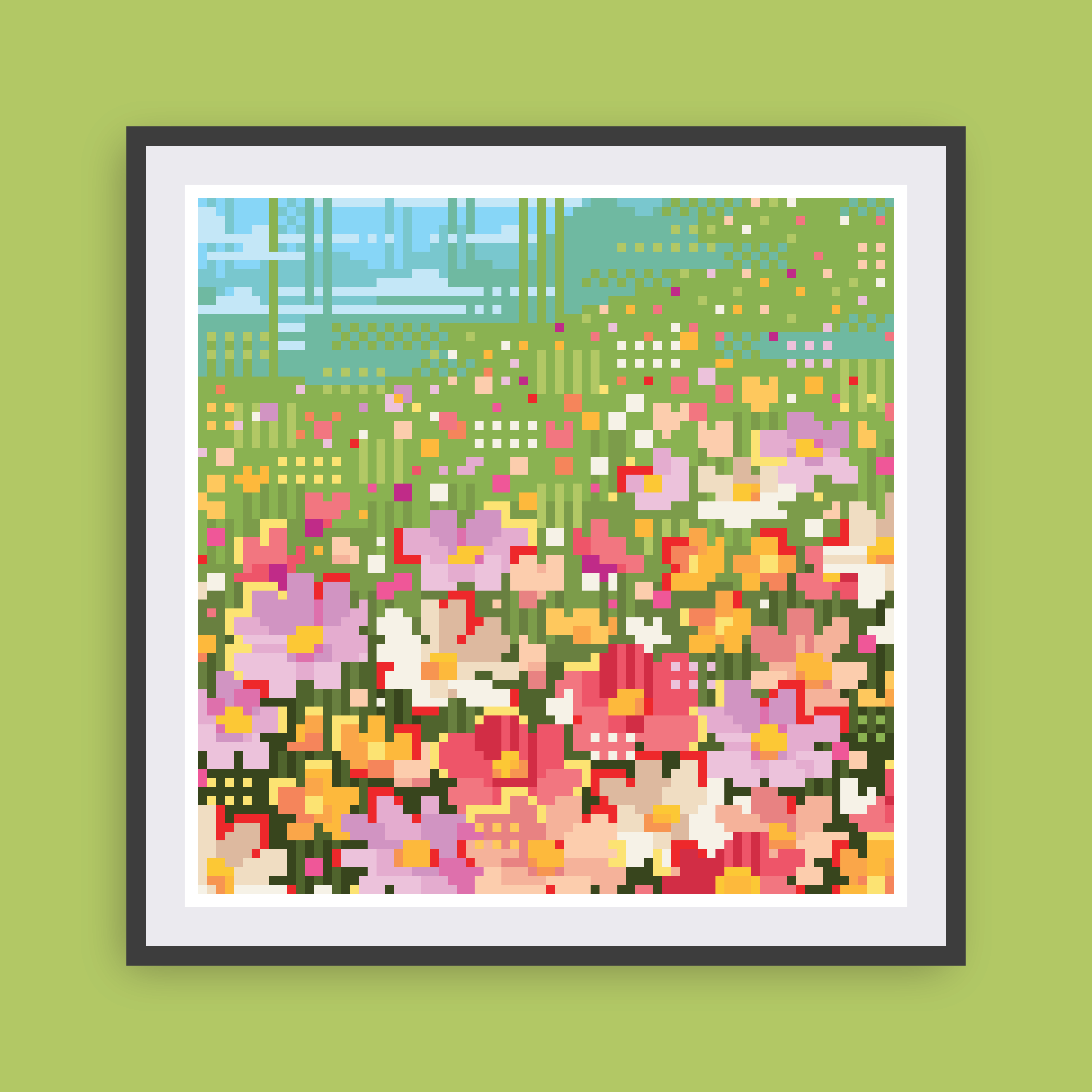 Spring in Bloom Canvas | Sticker by Number Kit | Pixyls