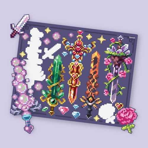 Swords Sticker Sheet