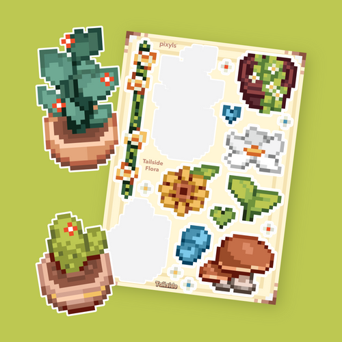 Tailside Flora Sticker Sheet