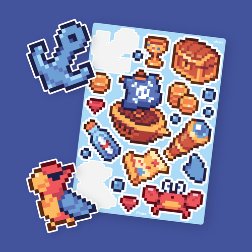 Pirate Sticker Sheet