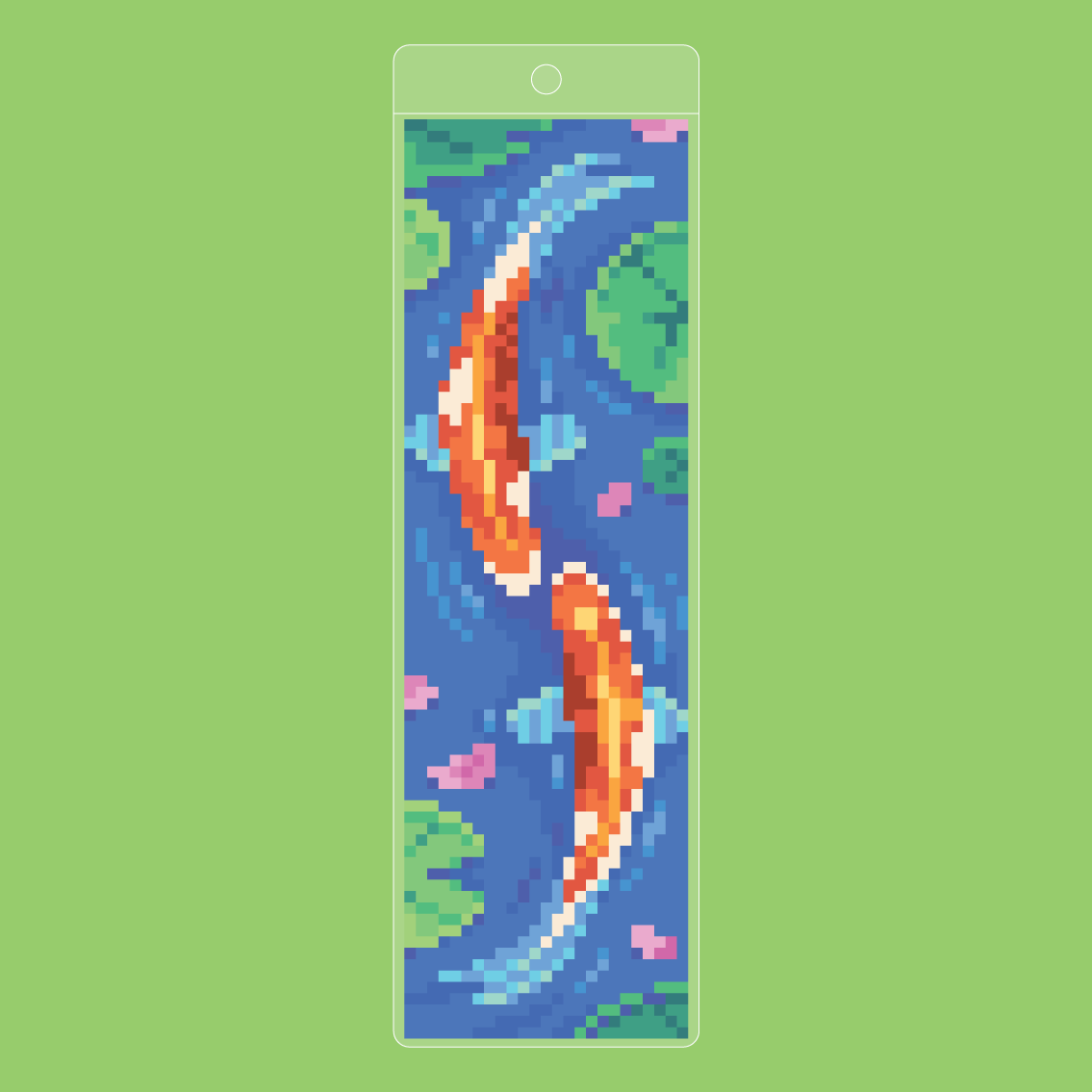 The Koi Pond Bookmark: 2,025 Stickers, 45 Colours, One Beautiful Page-Saver