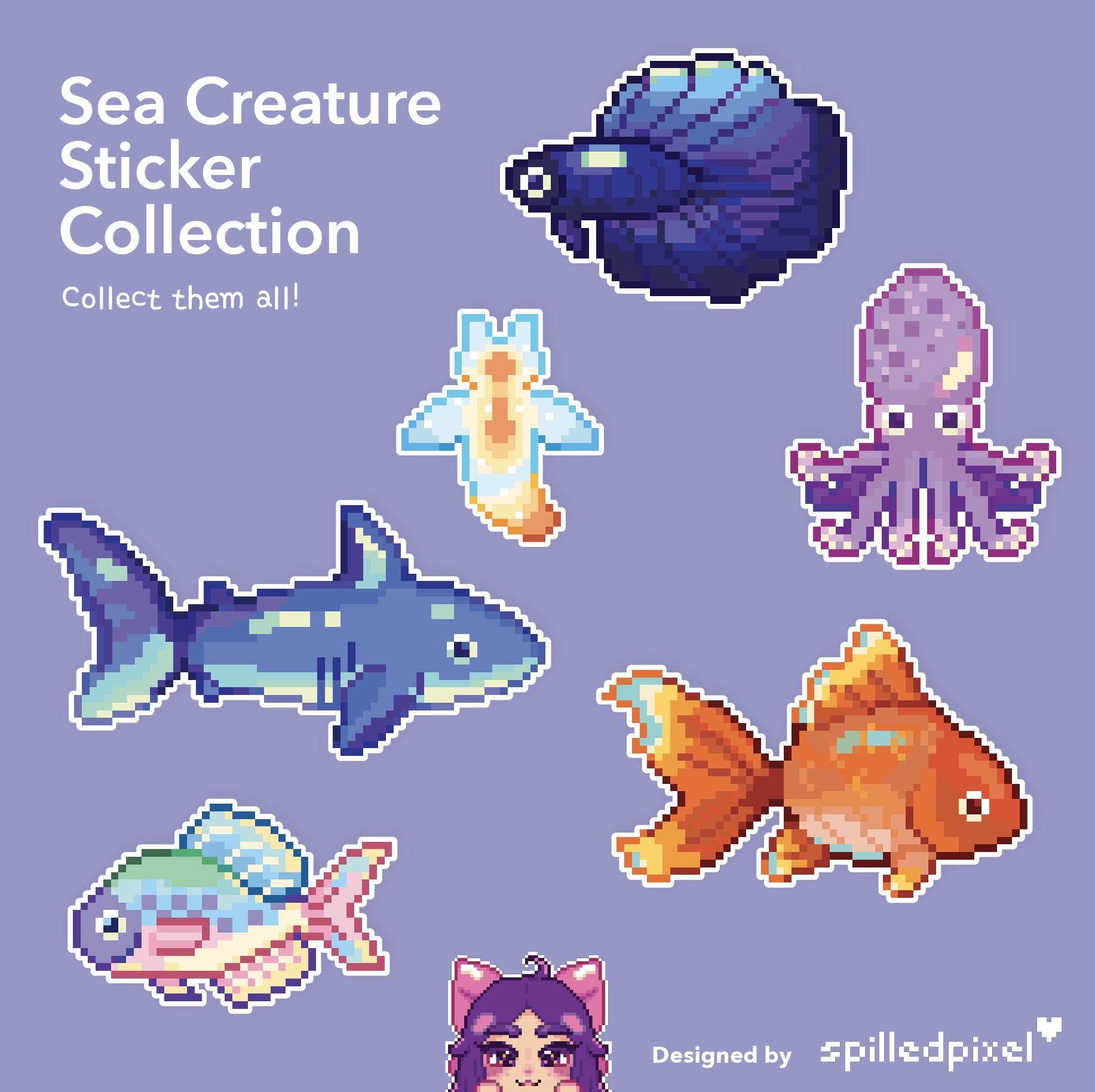 Underwater Creatures Stickers
