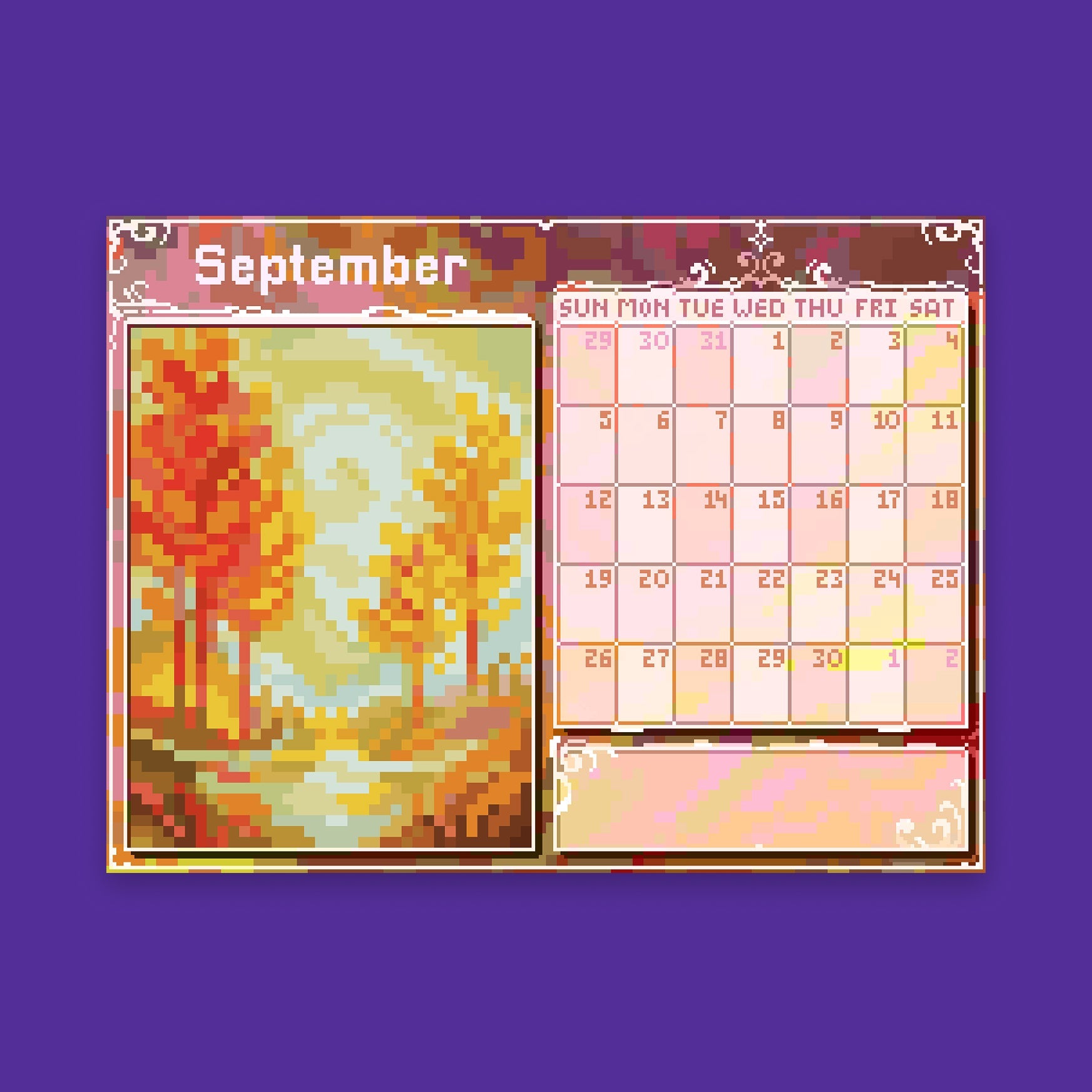 Pixyls x Hexh 2027 Desk Calendar