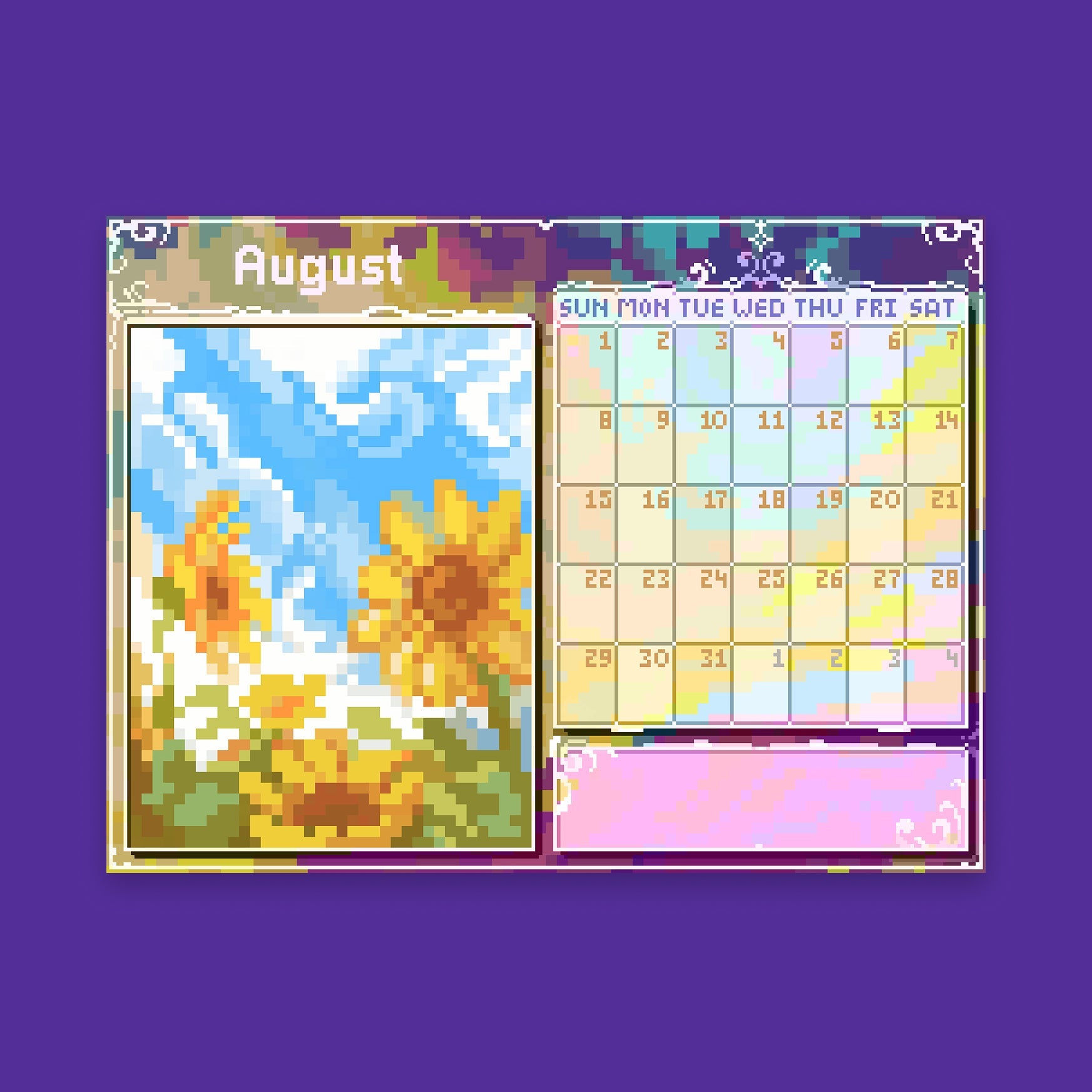 Pixyls x Hexh 2027 Desk Calendar