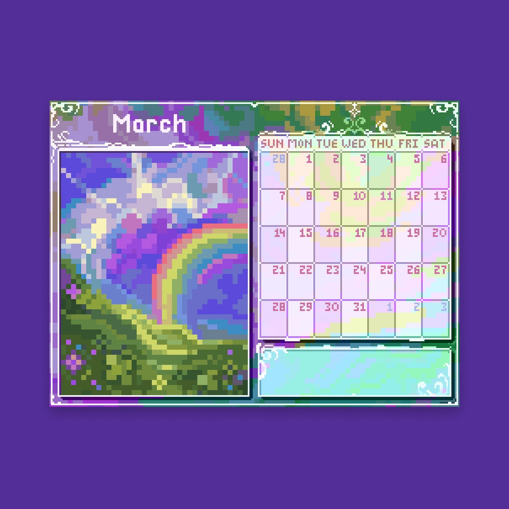Pixyls x Hexh 2027 Desk Calendar