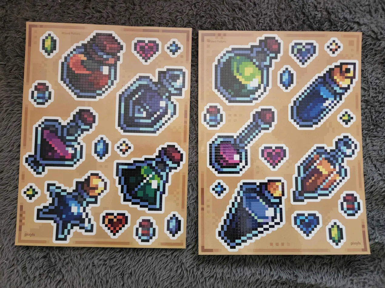 Wizard Potions Sticker Sheet