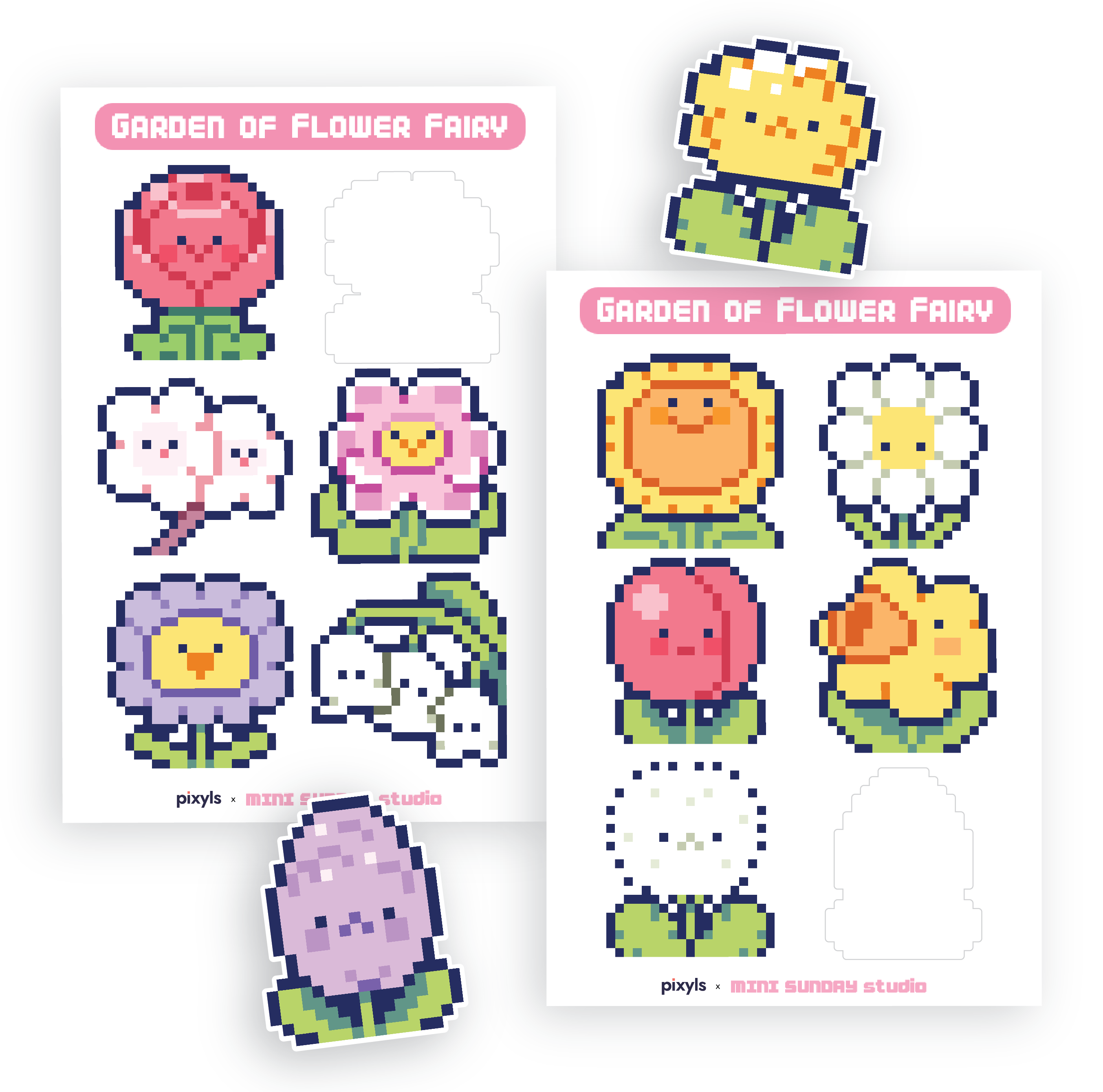 Garden of Flower Fairy Sticker Sheet