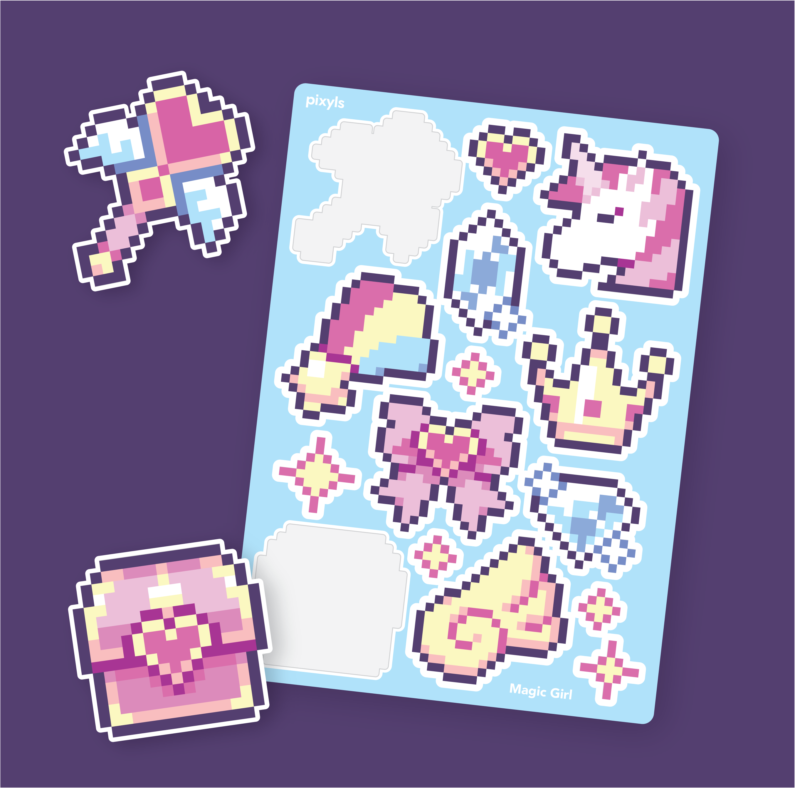 Magic Girl Sticker Sheet
