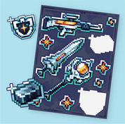 Starsteel Weapons Sticker Sheet