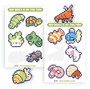 Mini World in My Fish Tank Sticker Sheet