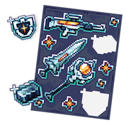 Starsteel Weapons Sticker Sheet