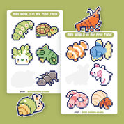 Mini World in My Fish Tank Sticker Sheet