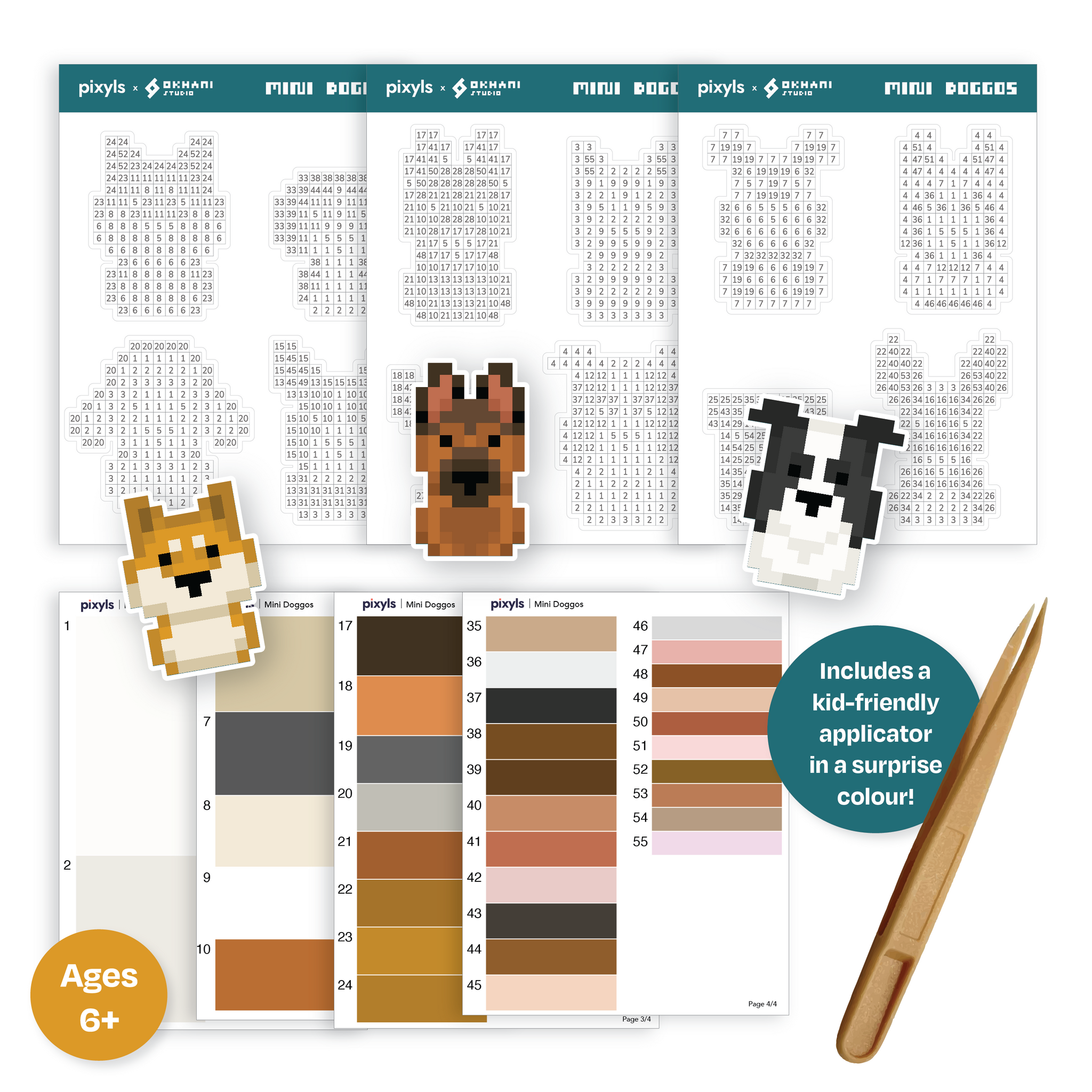 Mini Doggos Kids Sticker Sheets Pixyls Mini doggos kids sticker sheets pixyls