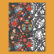Festive Colorful Baubles Canvas