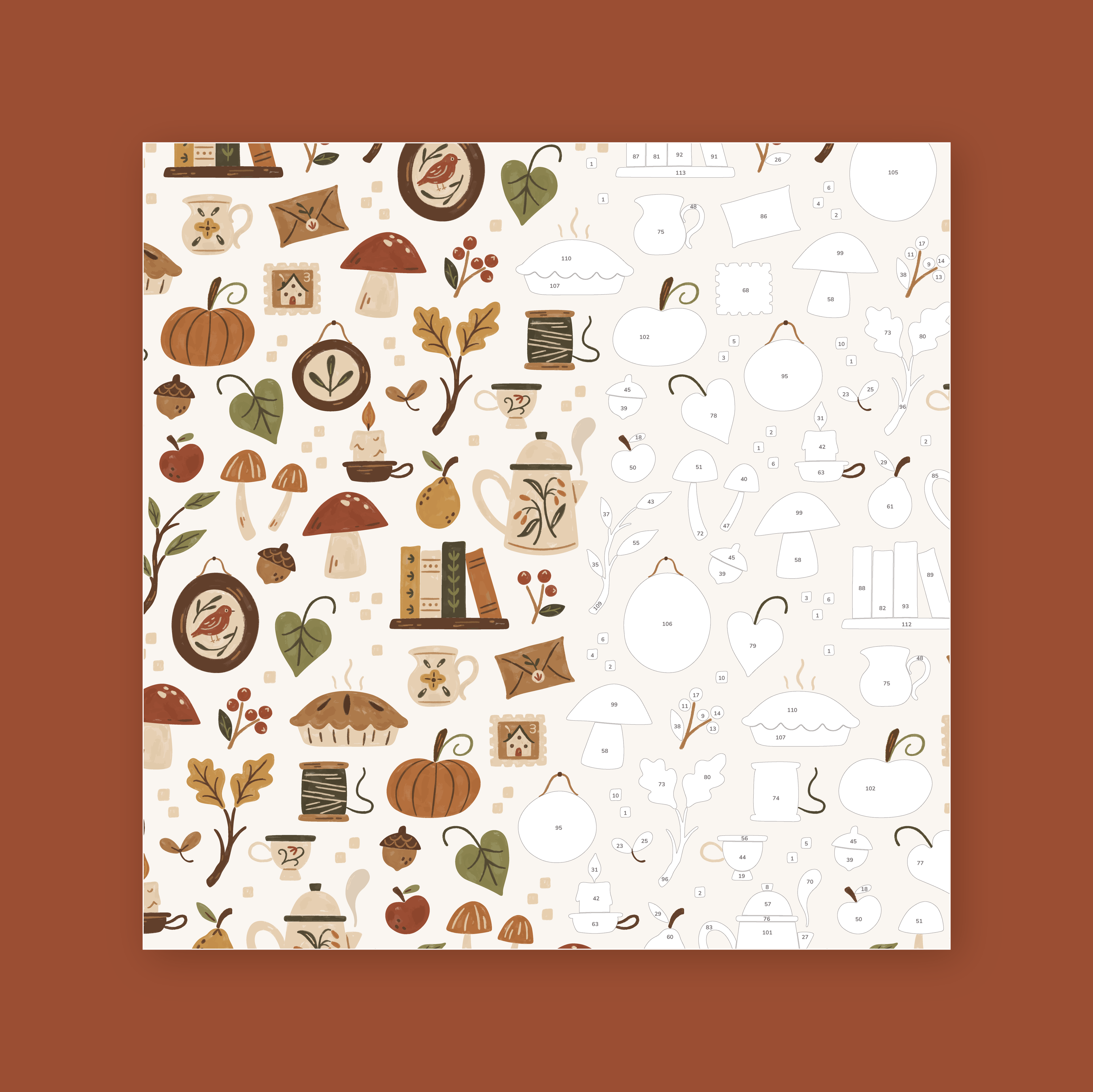 Cozy Vintage Autumn Canvas