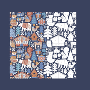 Festive Scandinavian Woodland Canvas