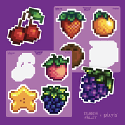 Stardew Valley Fruits Sticker Sheet