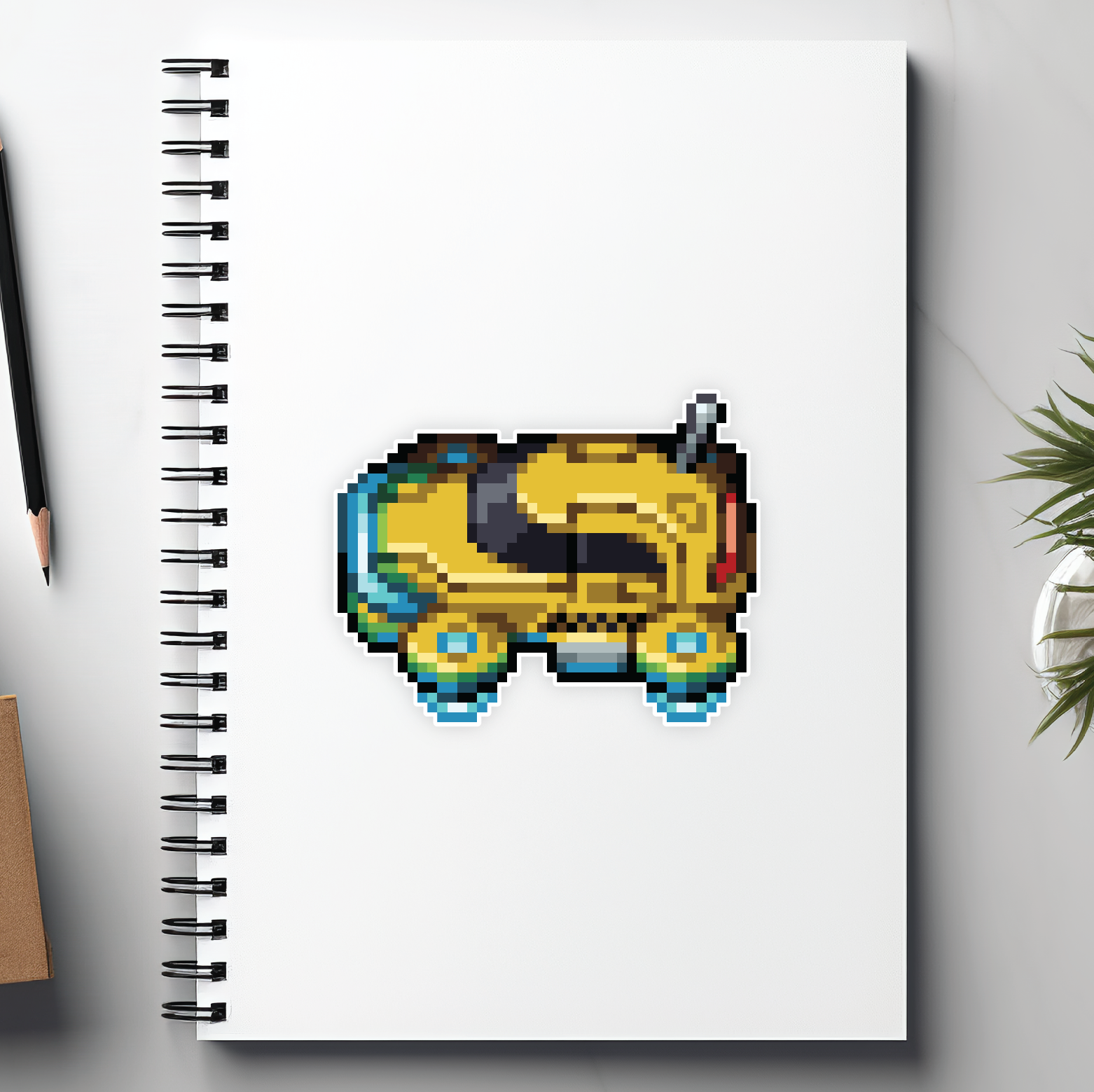 Hover Car Sticker