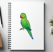 Green Ring Neck Parrot Sticker