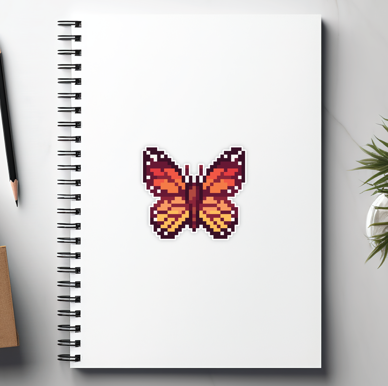 Monarch Butterfly Sticker