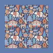 Festive Scandinavian Woodland Canvas