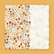 Ditsy Bird Print Canvas