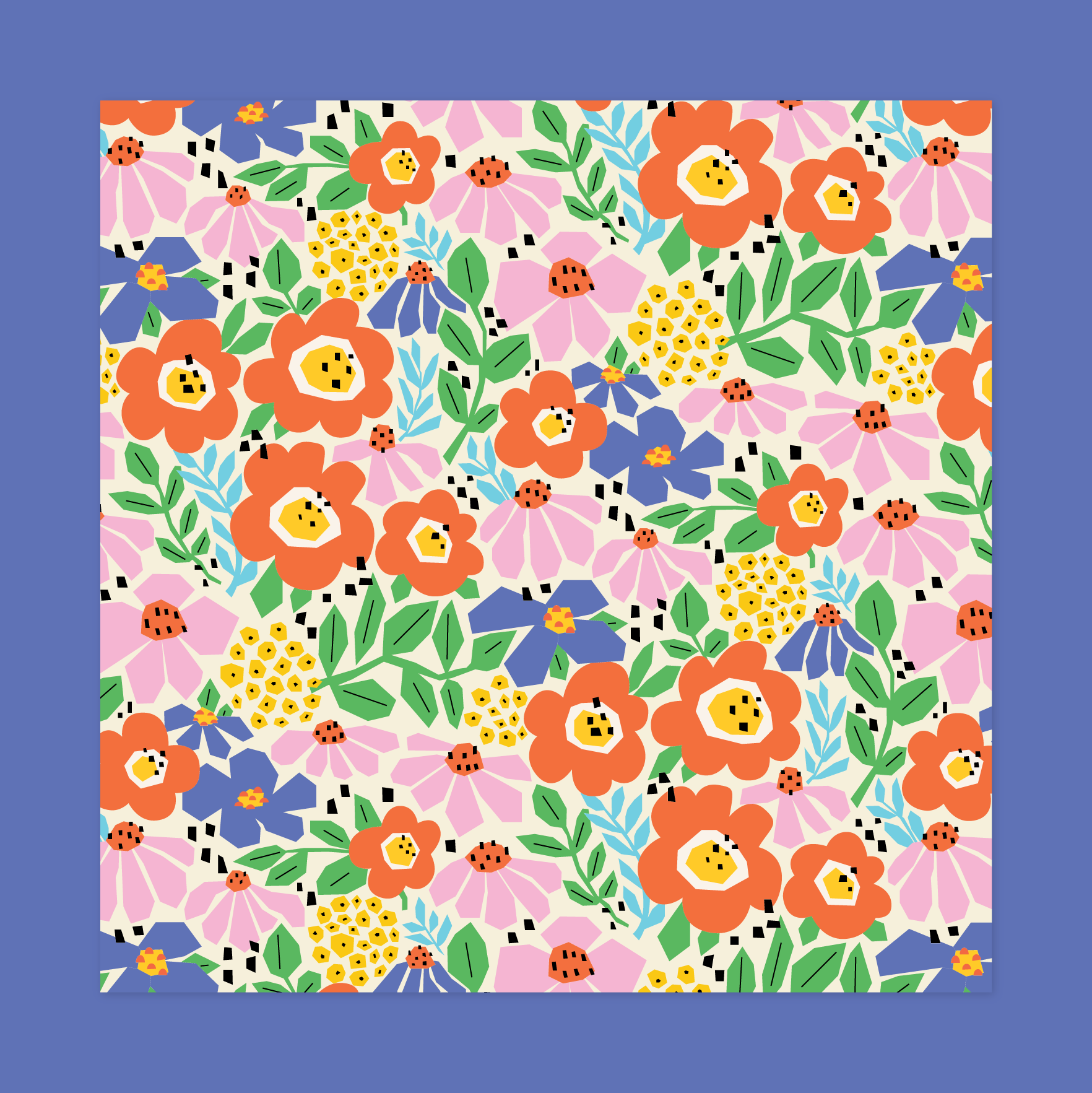 Paper Cut Flower Collage