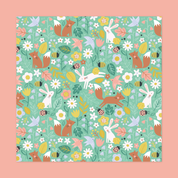 Bunnies and Foxes Floral