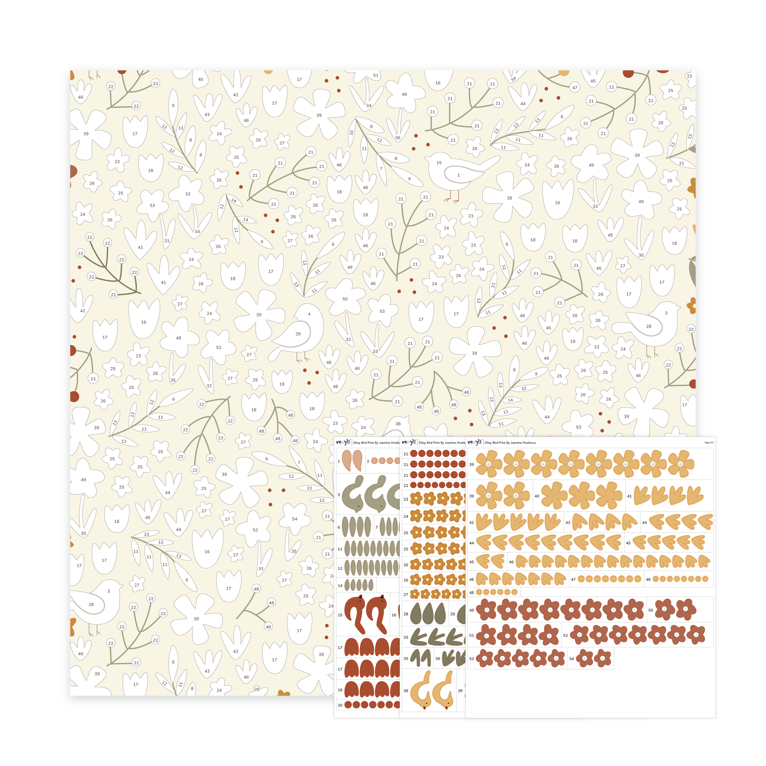 Ditsy Bird Print