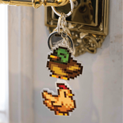 Stardew Valley Chicken and Duck Keychain Set
