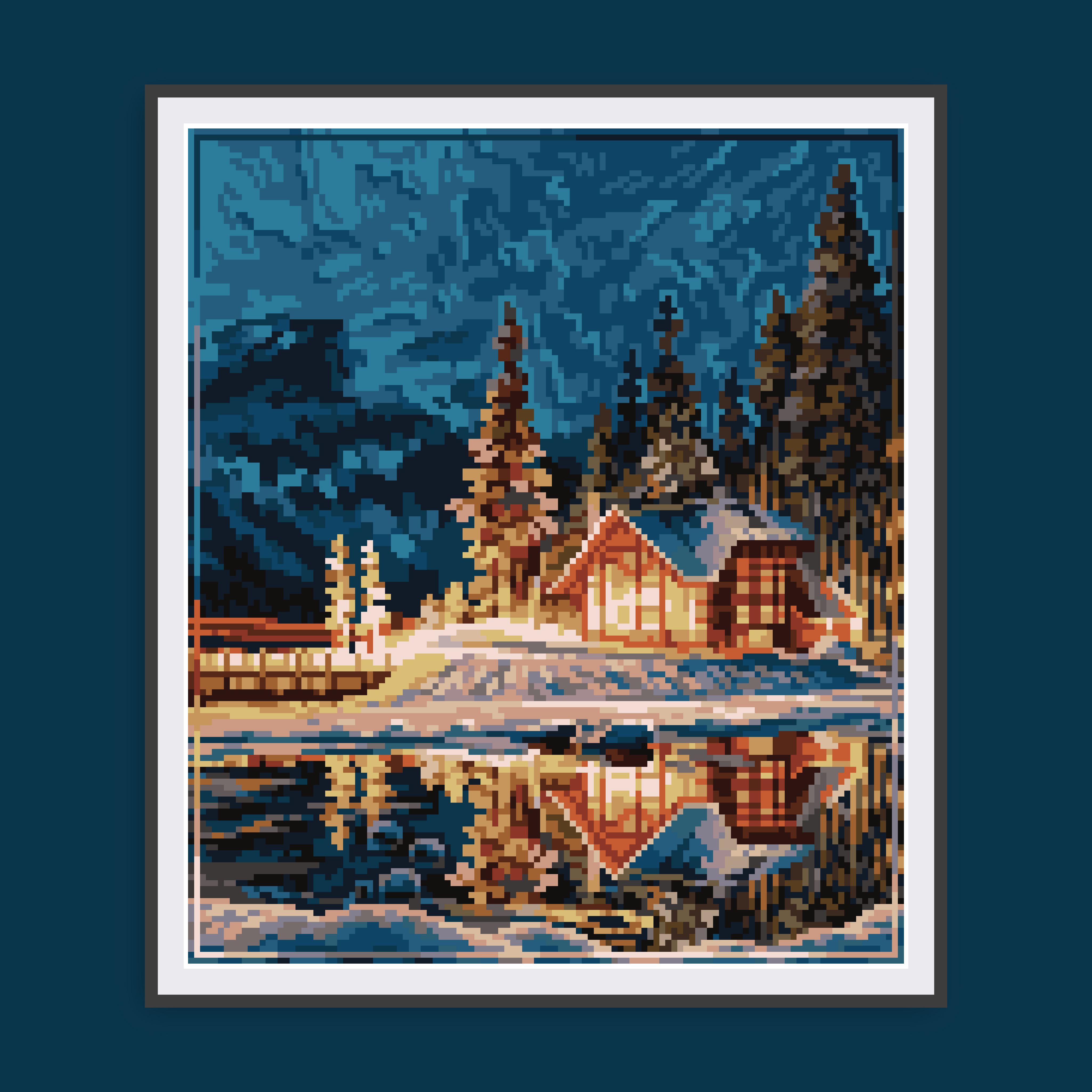 Cabin on the Lake Canvas