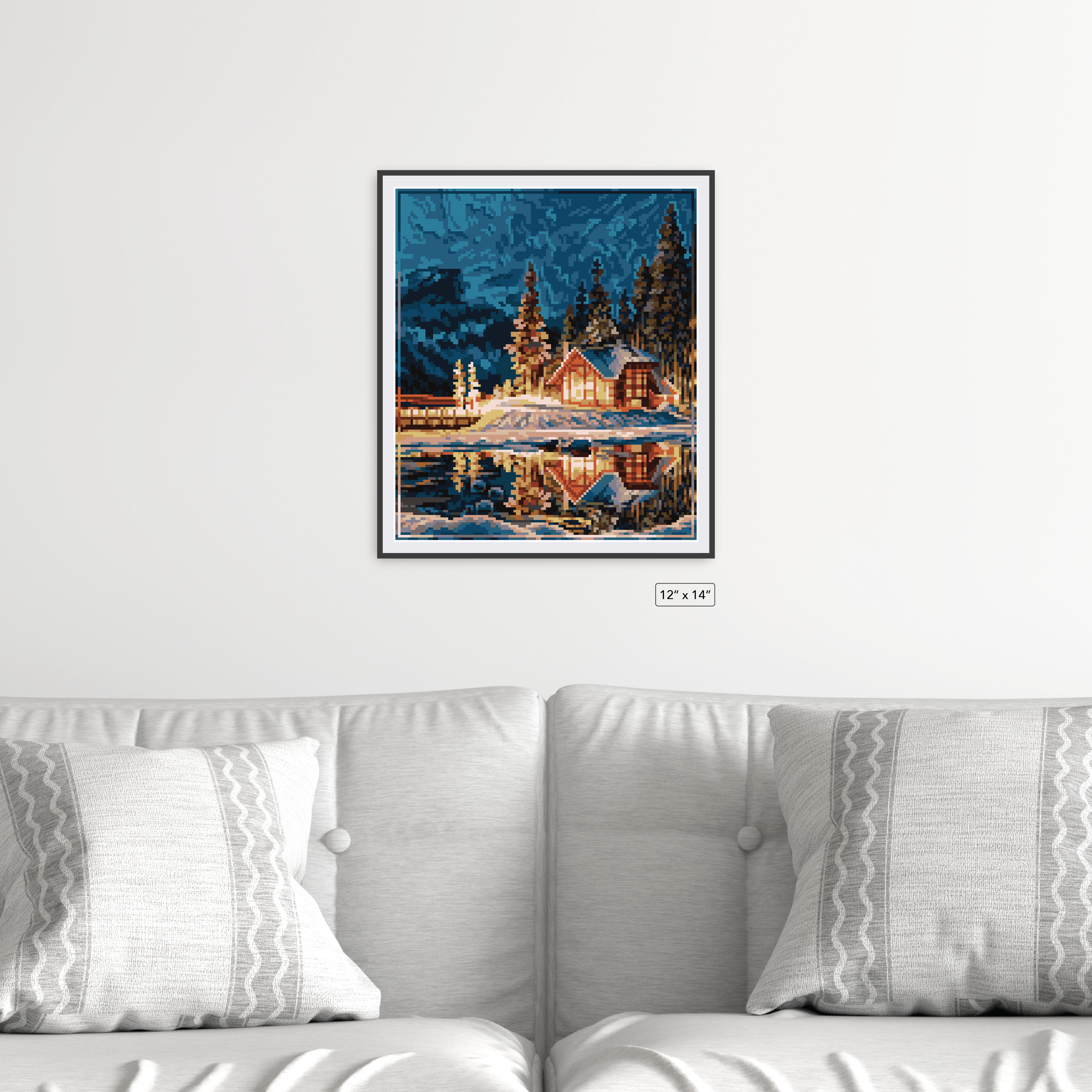 Cabin on the Lake Canvas
