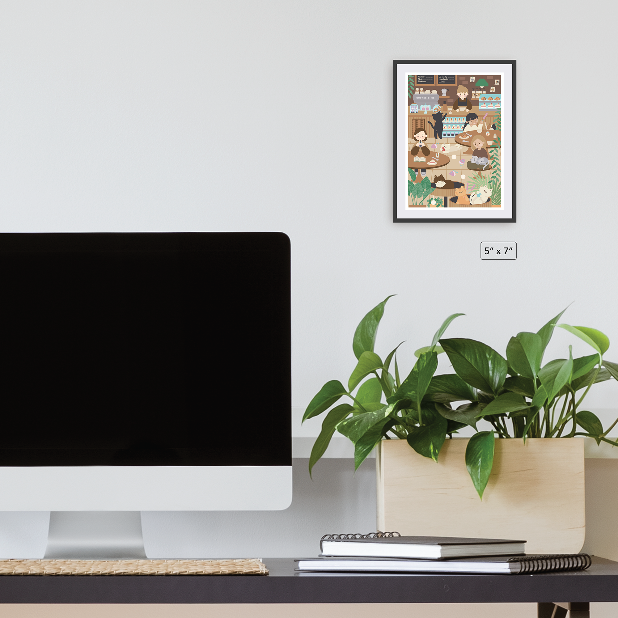Cat Café Canvas