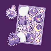 Purple Witch Sticker Sheet