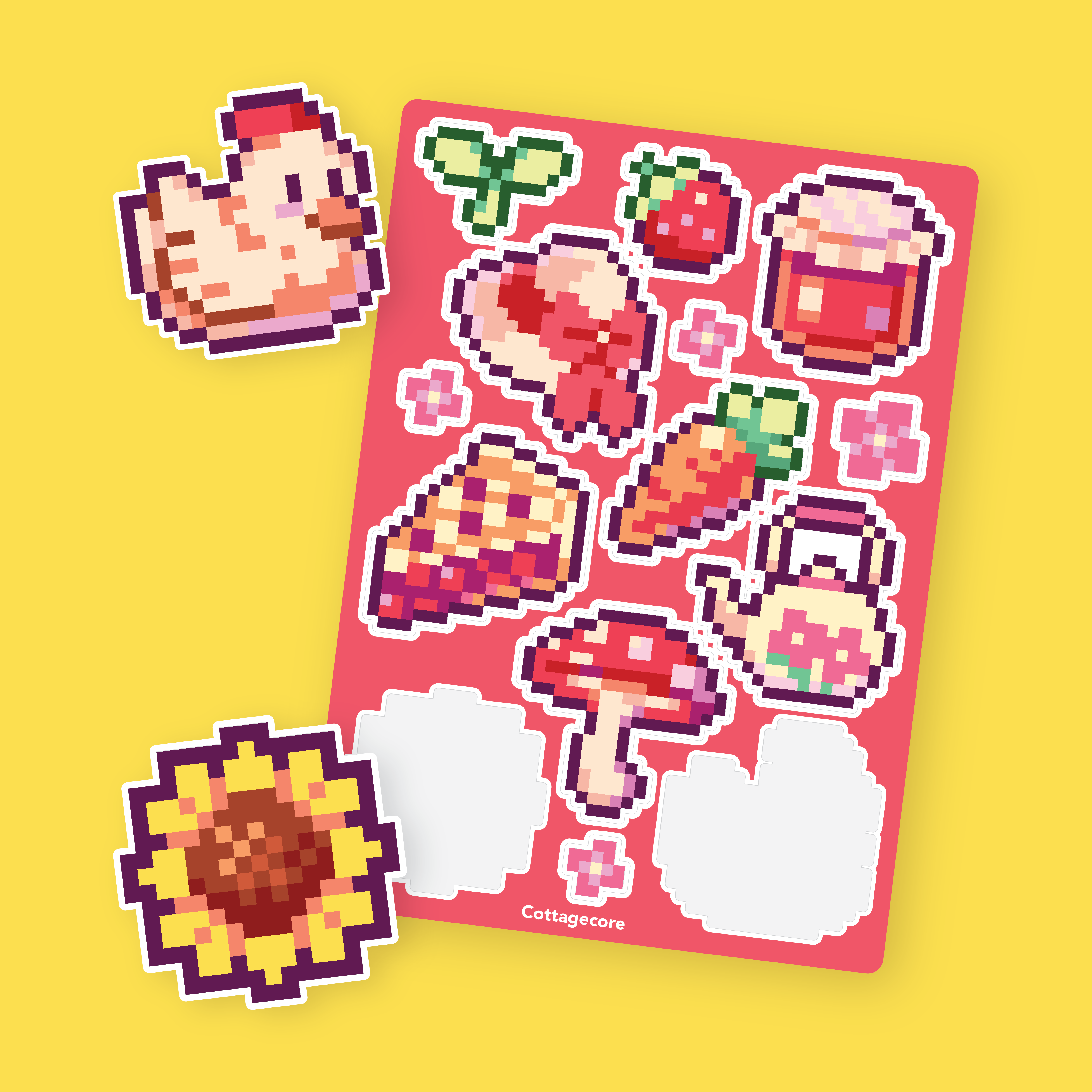 Cottagecore Sticker Sheet | Sticker by Number | Pixyls