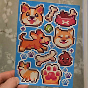 Dog's Playtime Sticker Sheet