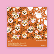 Floral Sugar Skulls Canvas